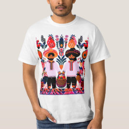 enkel madhubani-målning t shirt
