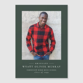 Enkel magnet för klassisk grönt i studenten