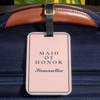 ENKEL MAID OF HONOR OXFORD BLUE OCH ROSA BAGAGEBRICKA