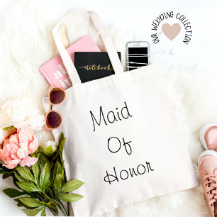 Enkel Maid of honor-stor tote-tagg Jumbo Tygkasse