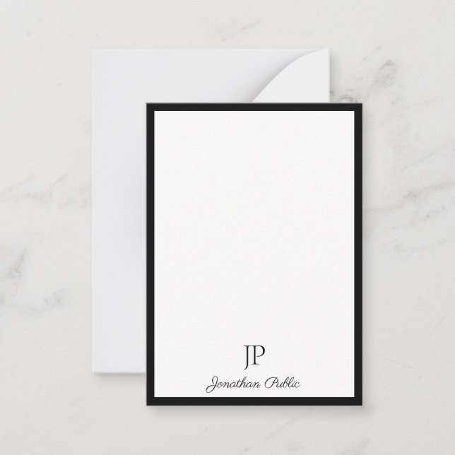 Enkel mall för Calligraphy Script Monogram (Framsida)
