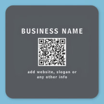 Enkel mall för din QR-kod | Mörk Grått