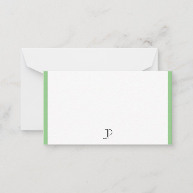 Enkel mall för monogrammad Elegant för trendig (Framsida)