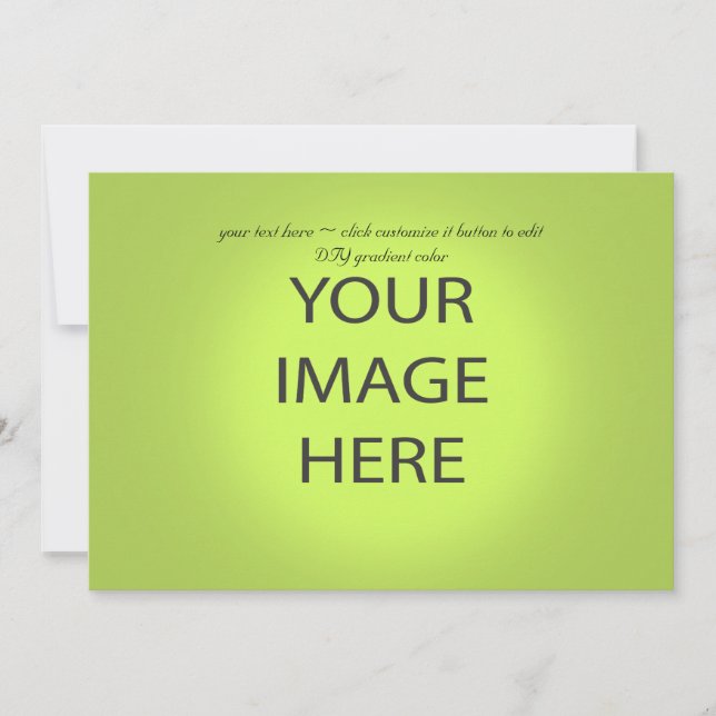 Enkel mall, Vågrät för DIY-övertoning färg/5x7 (Framsida)