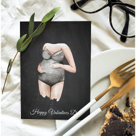 Enkel Mamma att vara Valentines day-gåva Julkort