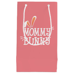 Enkel Mamma Bunny Påsk Typografi   Gift Bag
