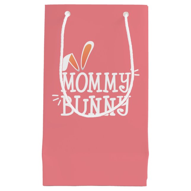 Enkel Mamma Bunny Påsk Typografi | Gift Bag (Framsidan)