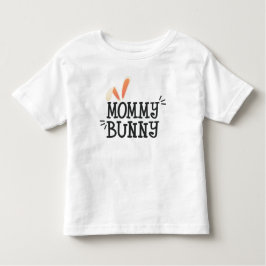 Enkel Mamma Bunny Påsk Typografi | T-Shirt
