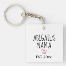 Enkel Mamma med Personlig med barnets Namn