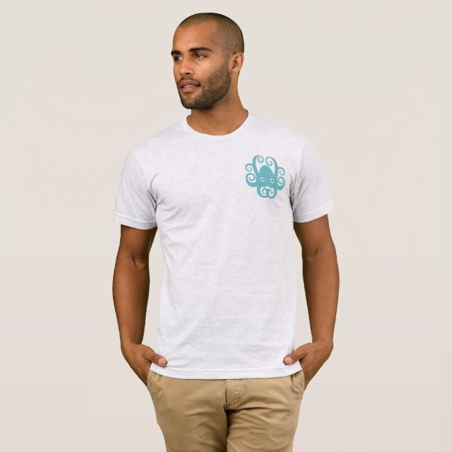 Enkel manar skjorta tee (Hel framsida)