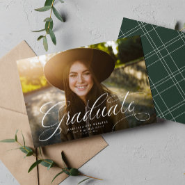 Enkel manus sk выпускник elegant grön examen meddelande