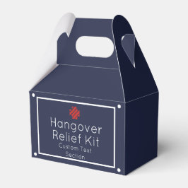 Enkel marin och vit Hangover Relief Kit Presentaskar