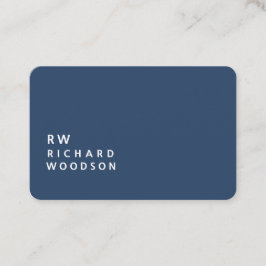 Enkel märkning av djupa Mörkar Grått Blue Modern T Visitkort