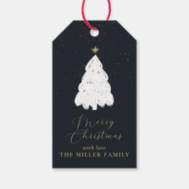 Enkel märkre för gåva från Julgran Presentetikett