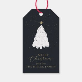 Enkel märkre för gåva från Julgran Presentetikett