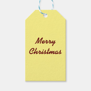 Enkel märkre för god jul-gåva med minimal elegant presentetikett