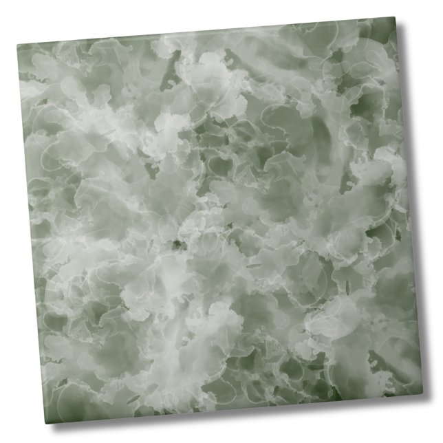 Enkel Marmor Mörkgrön Kakelplatta (Simple Marble Dark Green Ceramic Tile)