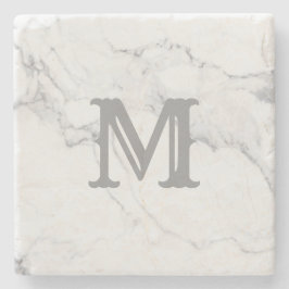 Enkel Marmordesign med Initialbokstav Stenunderlägg