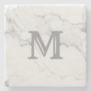 Enkel Marmordesign med Initialbokstav Stenunderlägg