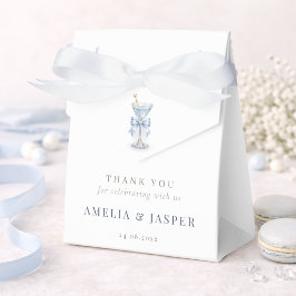 Enkel Martini Coquette Bow Boy Baby Shower-fest Presentaskar