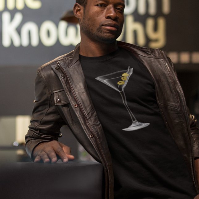 Enkel Martiniglas Cocktail T Shirt (Skapare uppladdad)