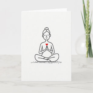 Enkel meditations kärlekskort kort