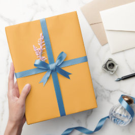 Enkel Mellow Mango Orange Färg Nyans Ton Presentpapper