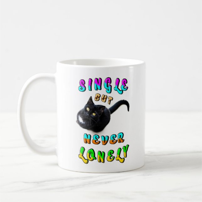 Enkel men aldrig ensam kaffemugg (Vänster)