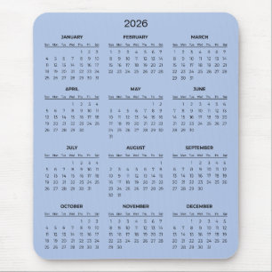 Enkel men elegant 2026-kalender Musmatt Musmatta