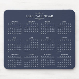 Enkel men elegant 2026-kalender   Musmattor