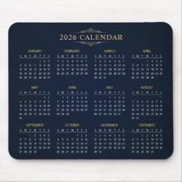 Enkel men elegant 2026-kalender | Musmattor