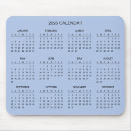 Enkel men elegant 2026-kalender | Musmattor
