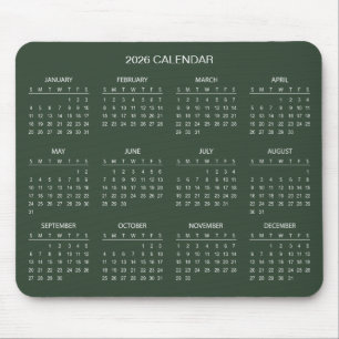Enkel men elegant 2026-kalender   Musmattor