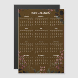 Enkel men elegant blomsterkalender för 2026  | Mag