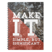 "Enkel men viktig" anteckningsbok