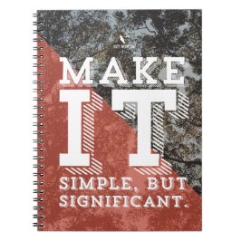 "Enkel men viktig" anteckningsbok