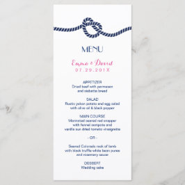 Enkel meny för Gifter sig av klass Nautical Bröllo