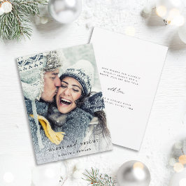 Enkel merry och Bright Photo Julkort