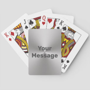 Enkel Metall-Namn-textmall för penseldiagram Casinokort