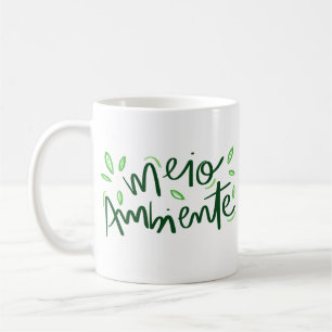 Enkel miljövänlig, djärv Grönt Leafy Kaffemugg