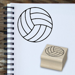 Enkel Mini Stämpel för Volleybollentusiaster