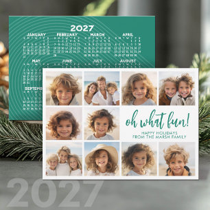 Enkel Minimal - 10 Foto - Zen Arch 2027 Kalender Julkort