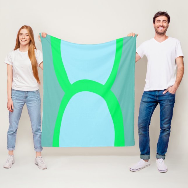 enkel minimal anpassningsbar lägg till din logotyp fleecefilt (På plats)