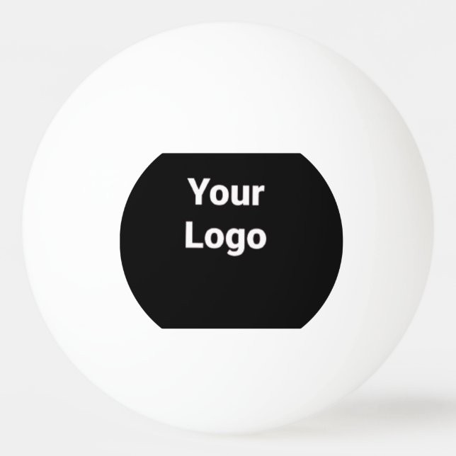enkel minimal anpassningsbar lägg till din logotyp pingisboll (Framsidan)