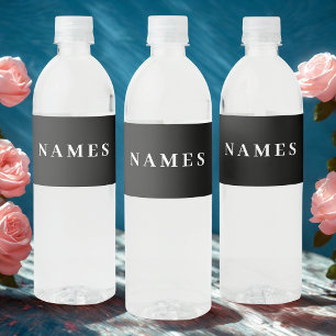 Enkel minimal Anpassningsbar Lägg till Eleganten N Vattenflaskor Etikett