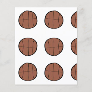 enkel minimal basketboll baseball-anpassningsbar flygblad