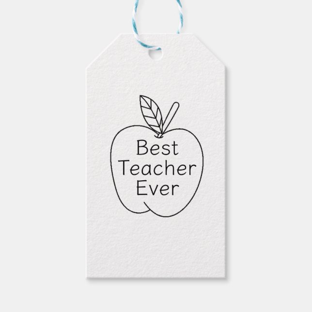 Enkel, minimal, bästa lärare någonsin i Apple-kont Presentetikett (Framsidan)