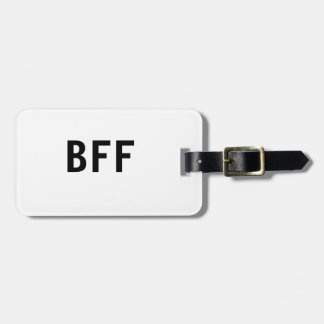 Enkel minimal BFF bästa vänner familj anpassat nam Bagagebricka