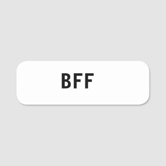 Enkel minimal BFF bästa vänner familj anpassat nam Namnbricka