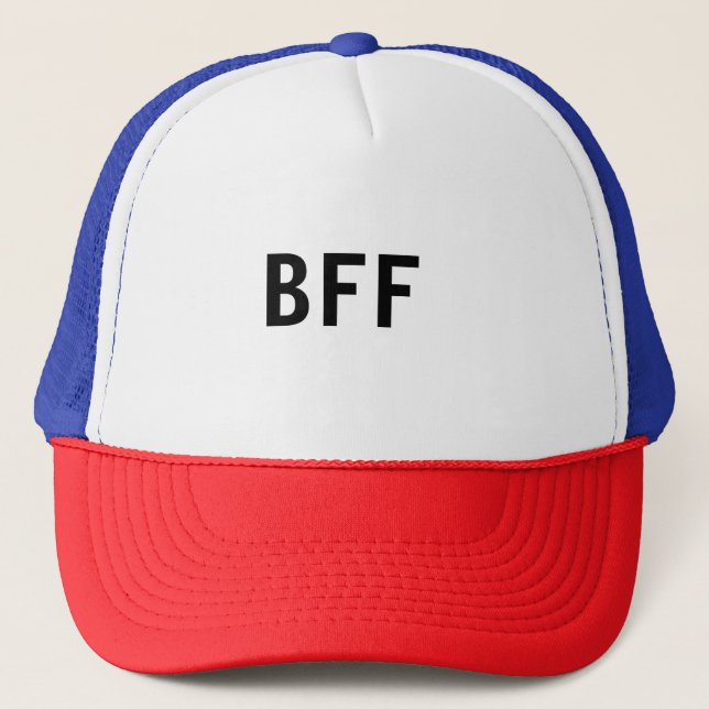 Enkel, minimal BFF-familj med bästa möjliga vänner Keps (Framsida)